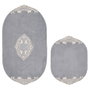 Mijölnir Juego de alfombras de baño Gris (2 piezas)